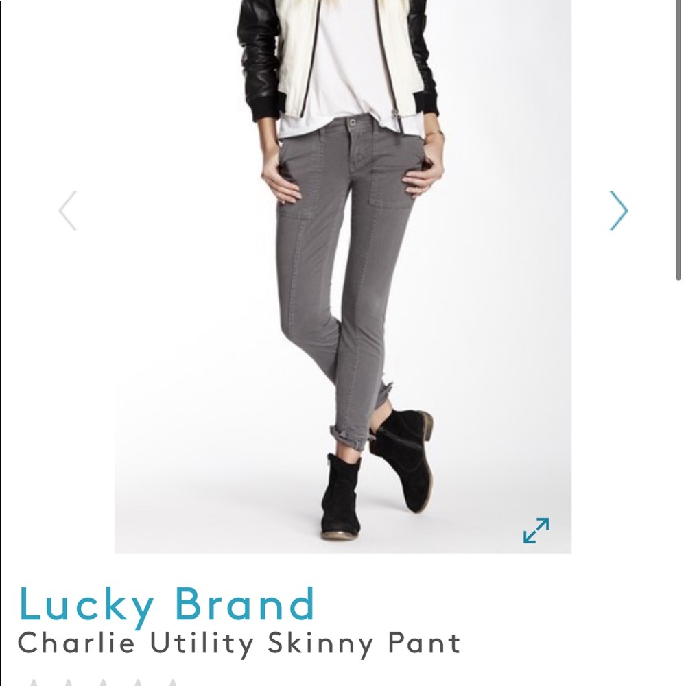 lucky brand Charlie utility pant size 27   7w20379